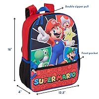 Mario Kart World SUPER MARIO BROS Kids Backpack Boys Girls School