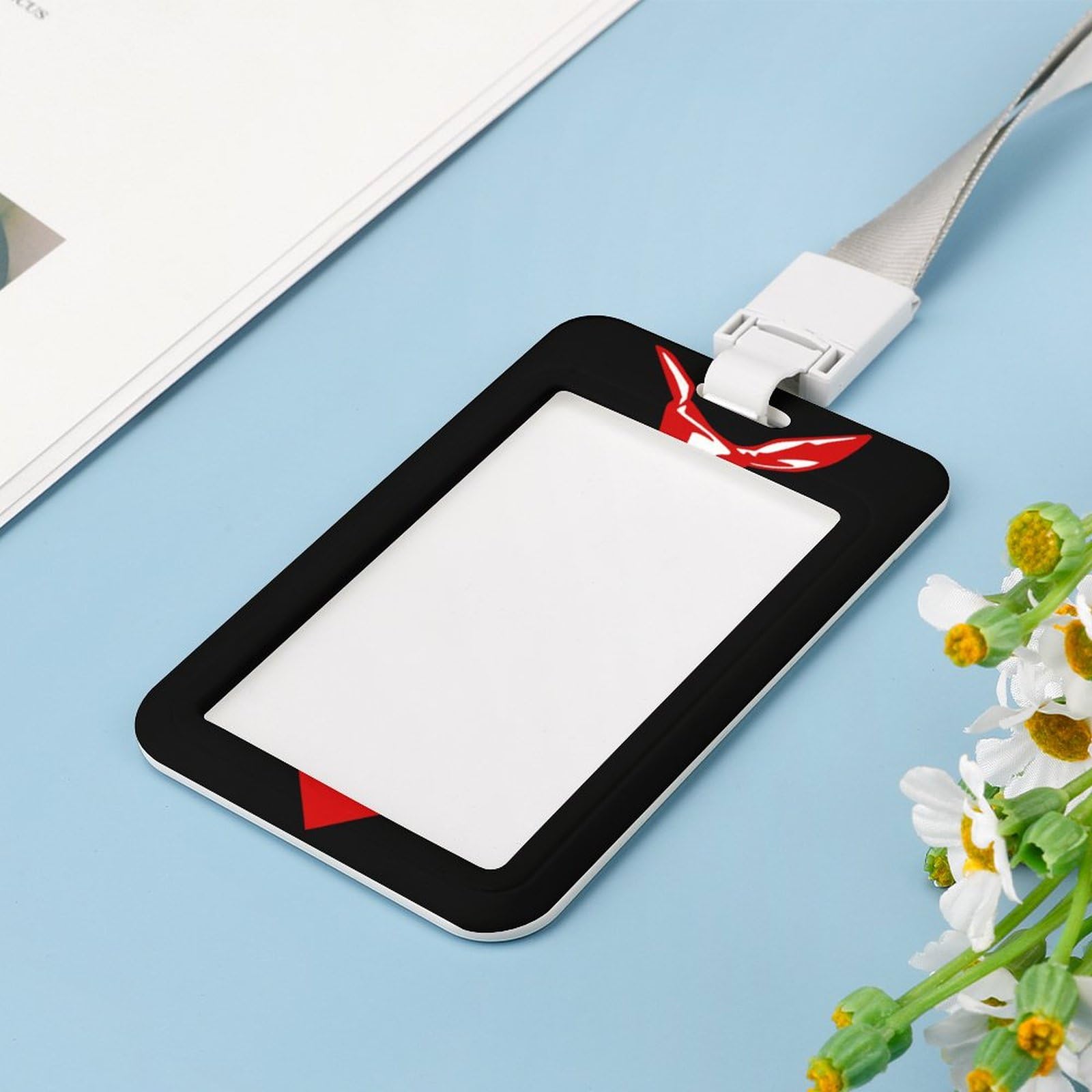 Amazon.co.jp: IDカードホルダー 赤いネクタイ メンズ ネームホルダー