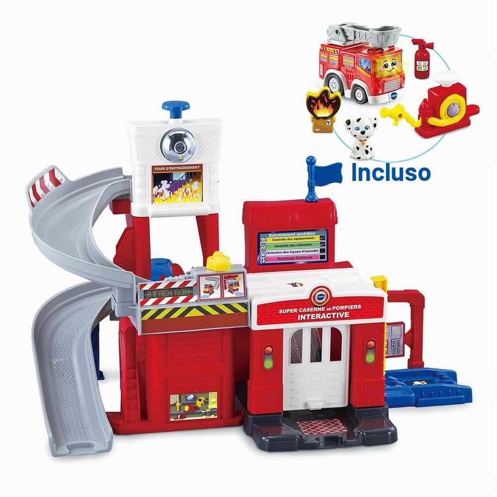 Circuit Vtech Tut Tut Bolides Série Pro Super Caserne de Pompiers Interactive