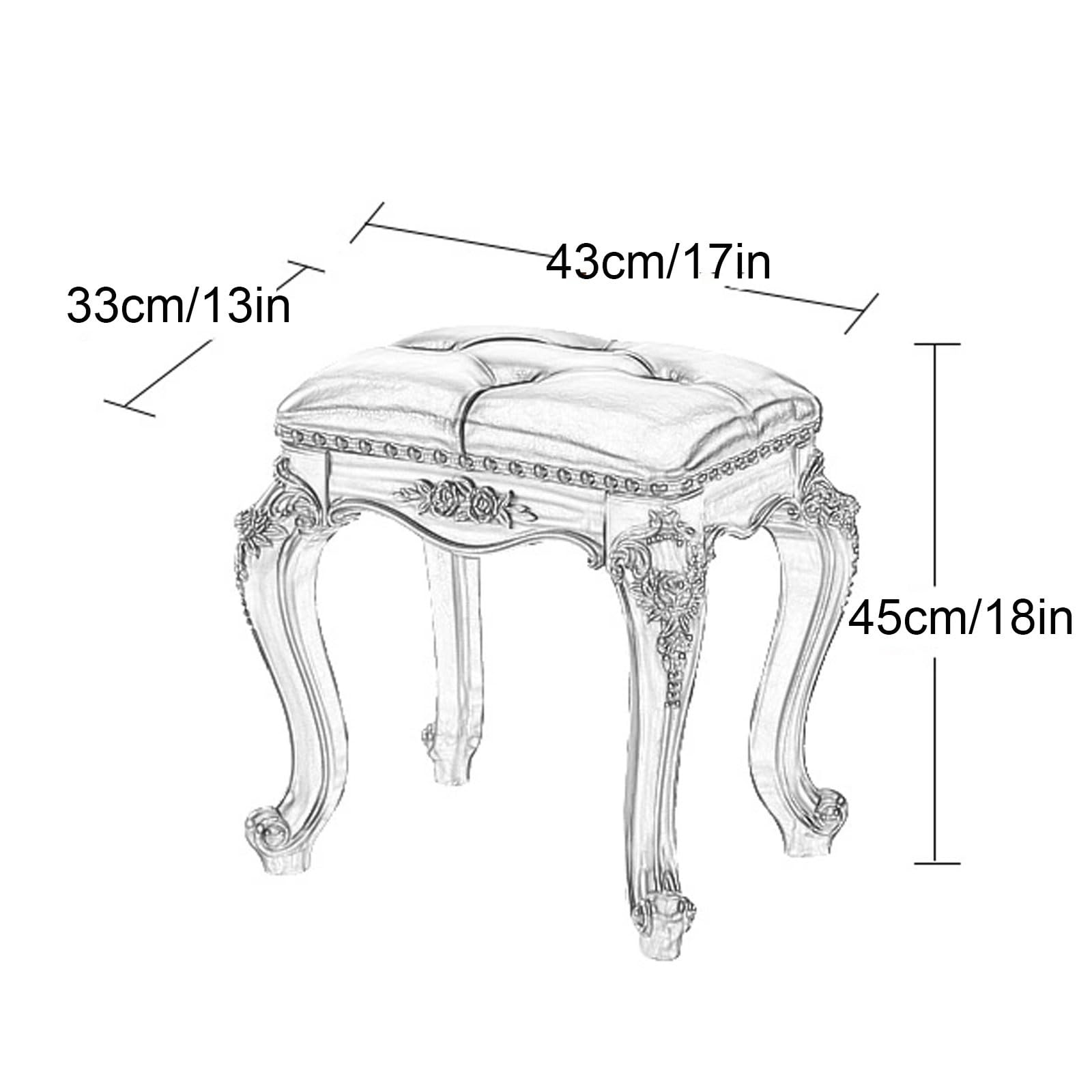 Amazon.co.jp: GBPLDMAQ 女性用ドレッサーチェア、45cmドレッサー 椅子