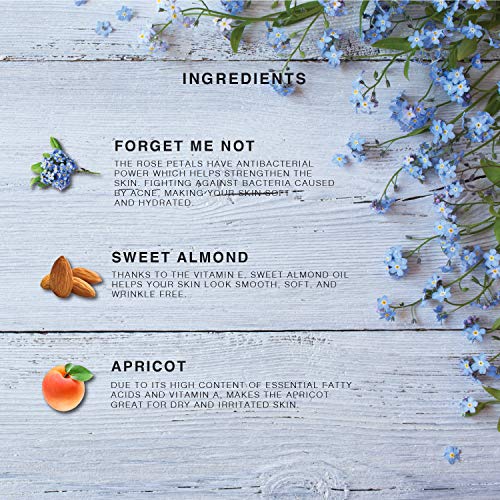 Provence Beauty Multi-Use Oil For Face, Body And Hair - Forget Me Not - Organic Blend Of Apricot, Vitamin E And Sweet Almond Oil Moisturizer For Dry Skin, Scalp And Nails - Peach, Mandarin And Green Tea - 4 Fl Oz #TOP5