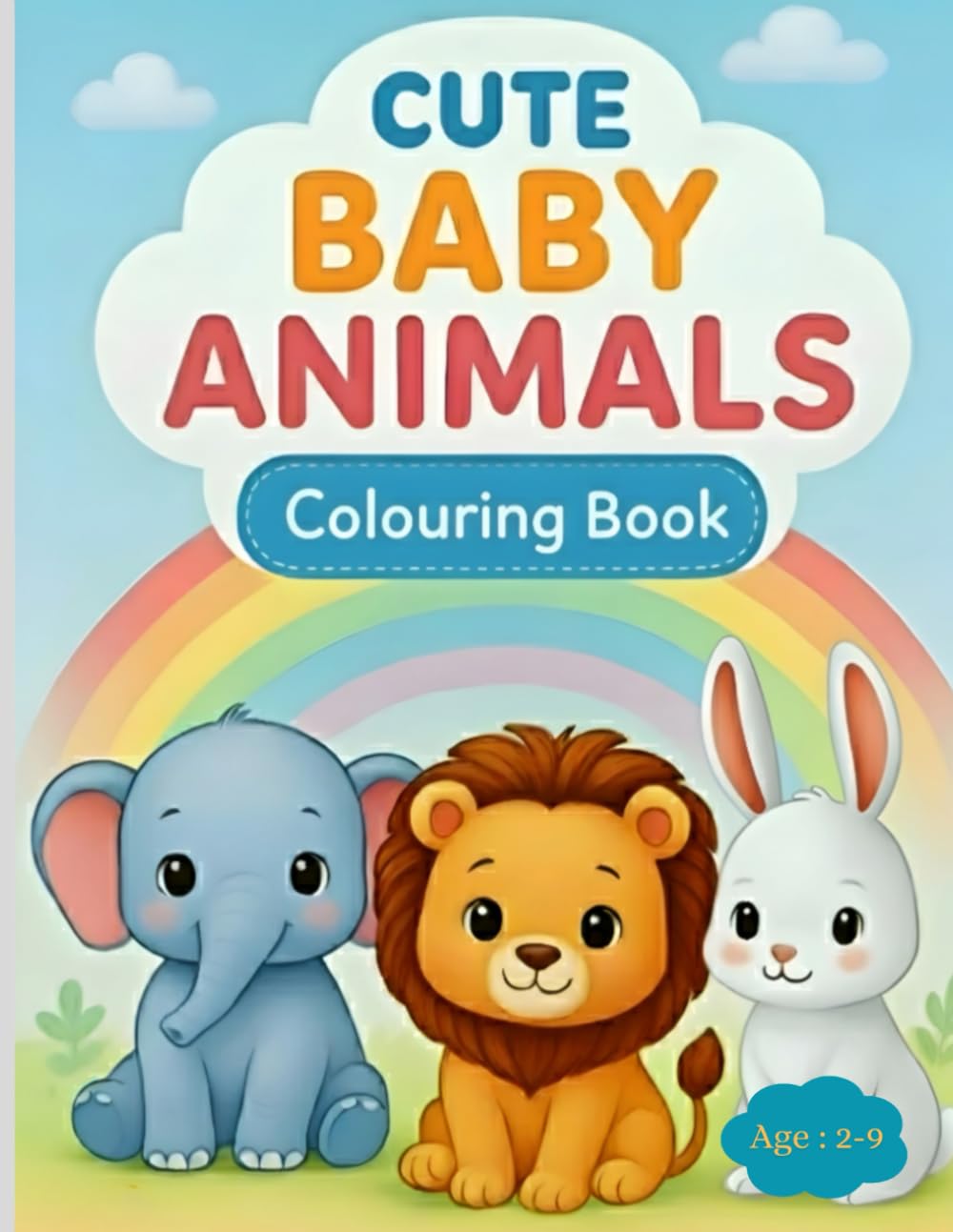 Cute Baby Animals Colouring Book