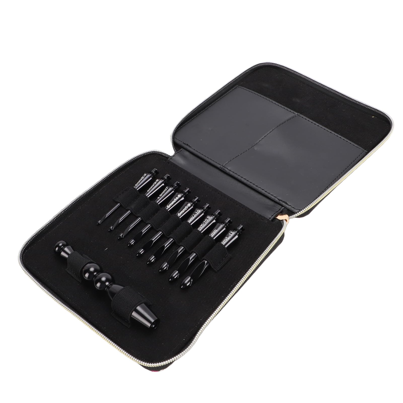 RIZGHWOY Juego de Ganchillos Intercambiables 9 Piezas 3.5mm a 8.0mm con