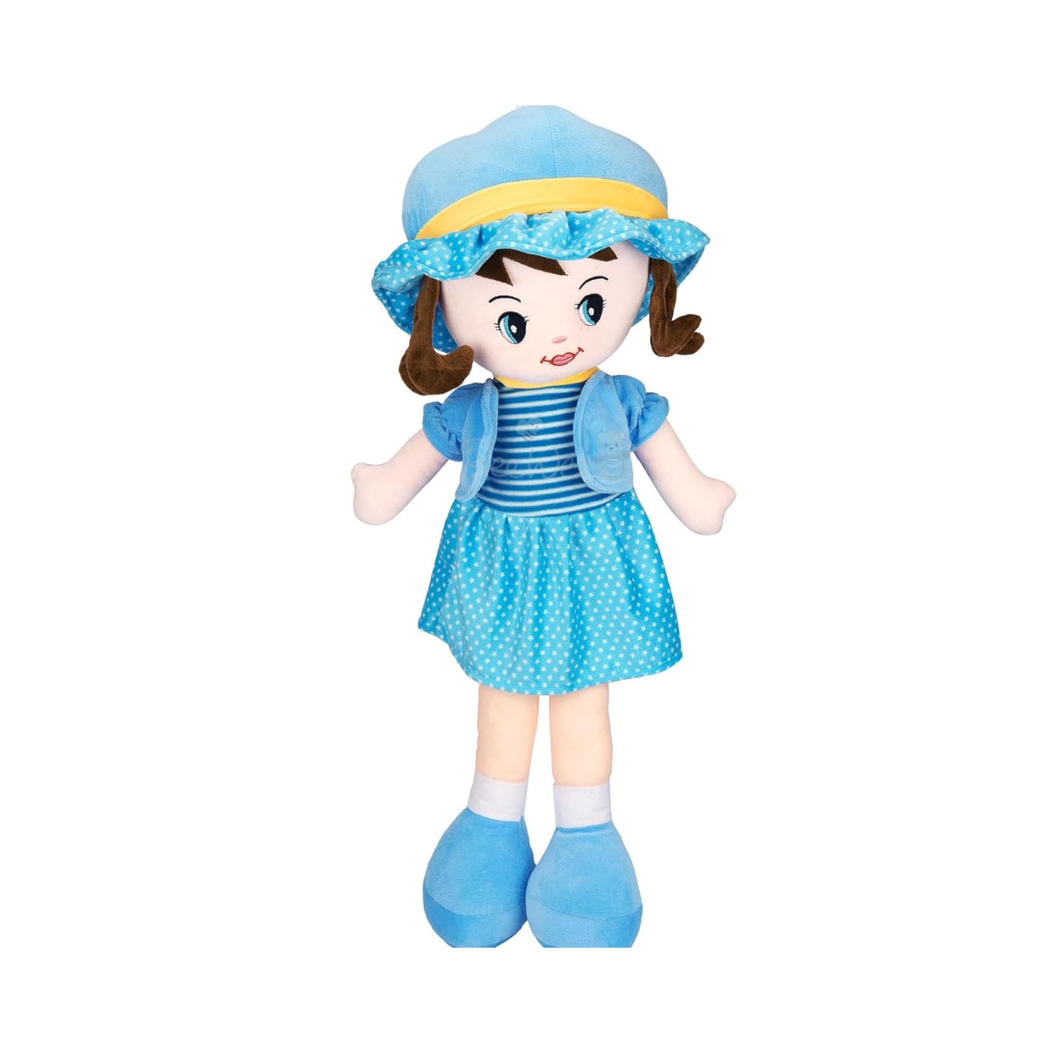 TOMTEDDY Plush Cute Winky Doll 40 CM Super Soft Doll for Baby Girls | Stuffed Toy for Kids | Learn Role Play |Cute Plush HuggableToy (Blue) |Best Gifts for Girls (Blue) (B0D45XD584) Amazon Price History, Amazon Price Tracker