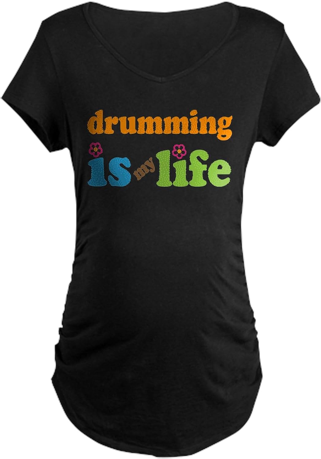 CafePress Maternity Dark T Shirt Women's Maternity Ruched Side T-Shirt