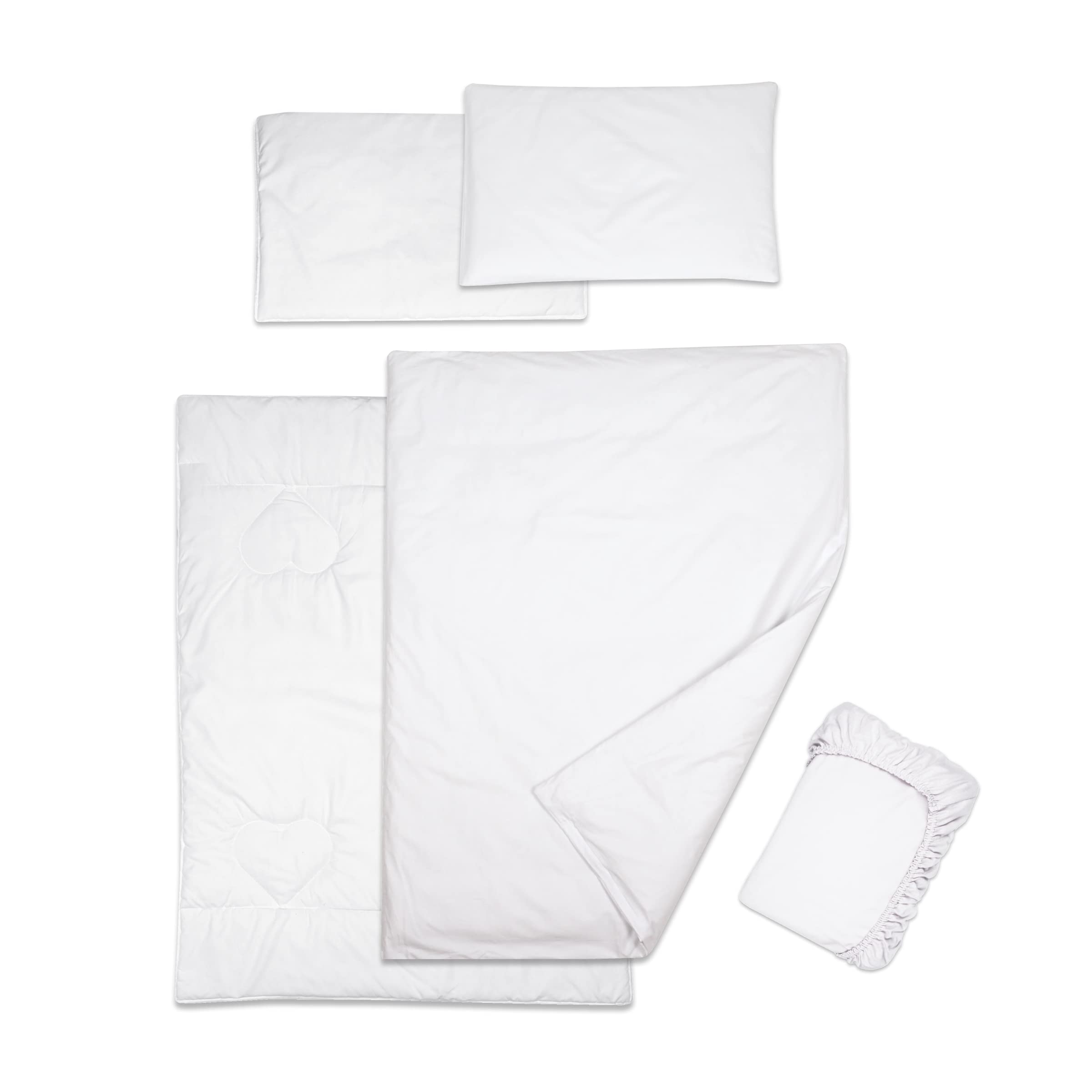 Baby Comfort 5 Piece Toddler Bedding Duvet Pillow with Covers & Jersey Sheet fits 83x50cm Co-sleeper Crib 12M+ (Big Stars) — view 40