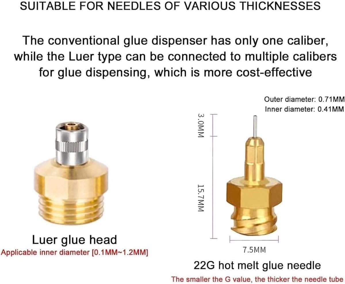 30ML Hot Melt Glue Dispensing Machine,Glue Drip Machine with Rotating Heated,Digital Liquid Adhesive Dispenser
