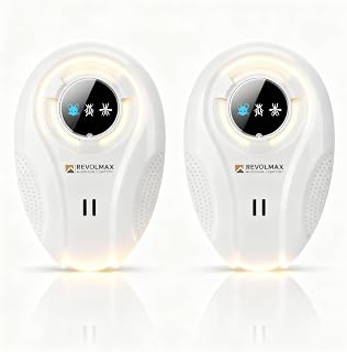 T-27, Ultrasonic Pest Control Repeller - Electronic & Ultrasound, Indoor Plug-in Repellent - Get rid of - Rodents, Mice, Squirrels, Bats, Insects, Bed Bugs, Ants, Fleas, Spiders, Roaches (2 Pack)