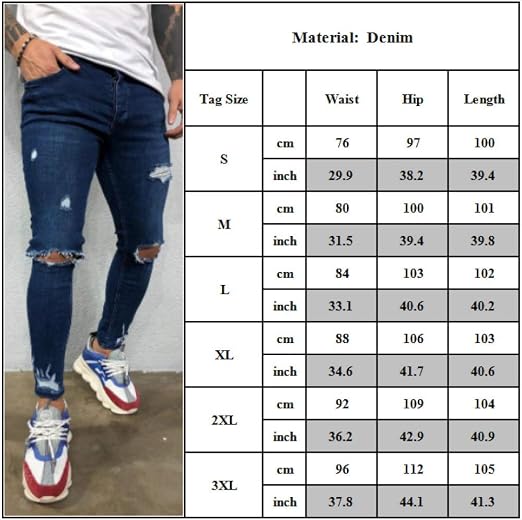 Miwaimao Mens Jeans Fashion Summer Sexy 