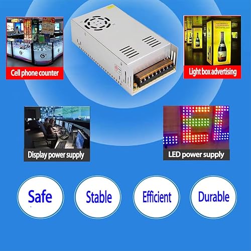 Miniatura 6 de Fuente de alimentación de 12v Convertidor de 110 a 12v Fuente de alimentación de 30 amperios (AC110V a DC12V 30A 360W)