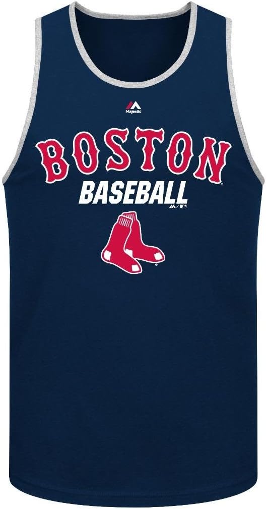 MLB Men's Majestic All Of Destiny Tank Top (Xlarge, Boston Red Sox)