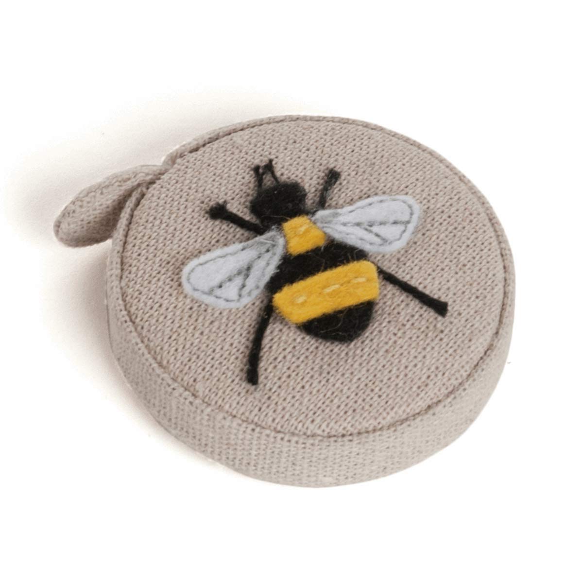 Hobby GiftTape Measure - Retractable Fabric Covered Sewing Tape Measure - 150cm/60 inch - Linen Bee