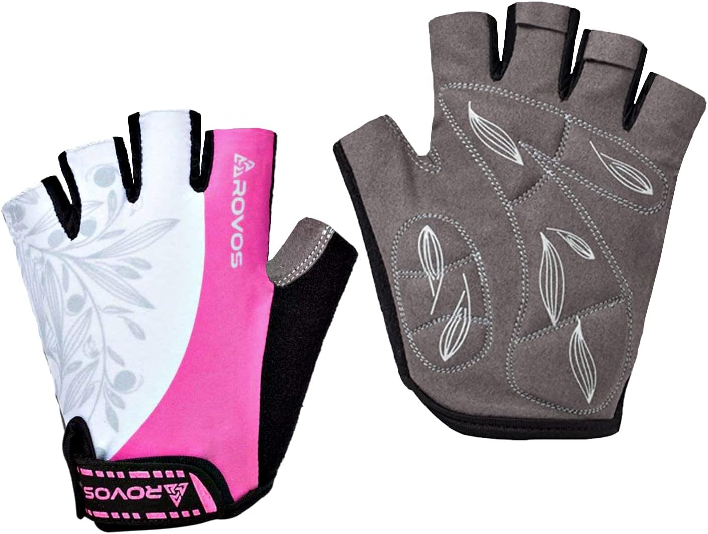 Cycling Gloves for Men & Women - 5MM Anti-Slip Shock-Absorbing Gel Pad, Lightweight & Breathable Half Finger Design for Mountain Cycling, Gym, Motorcycle, Outdoor Sports