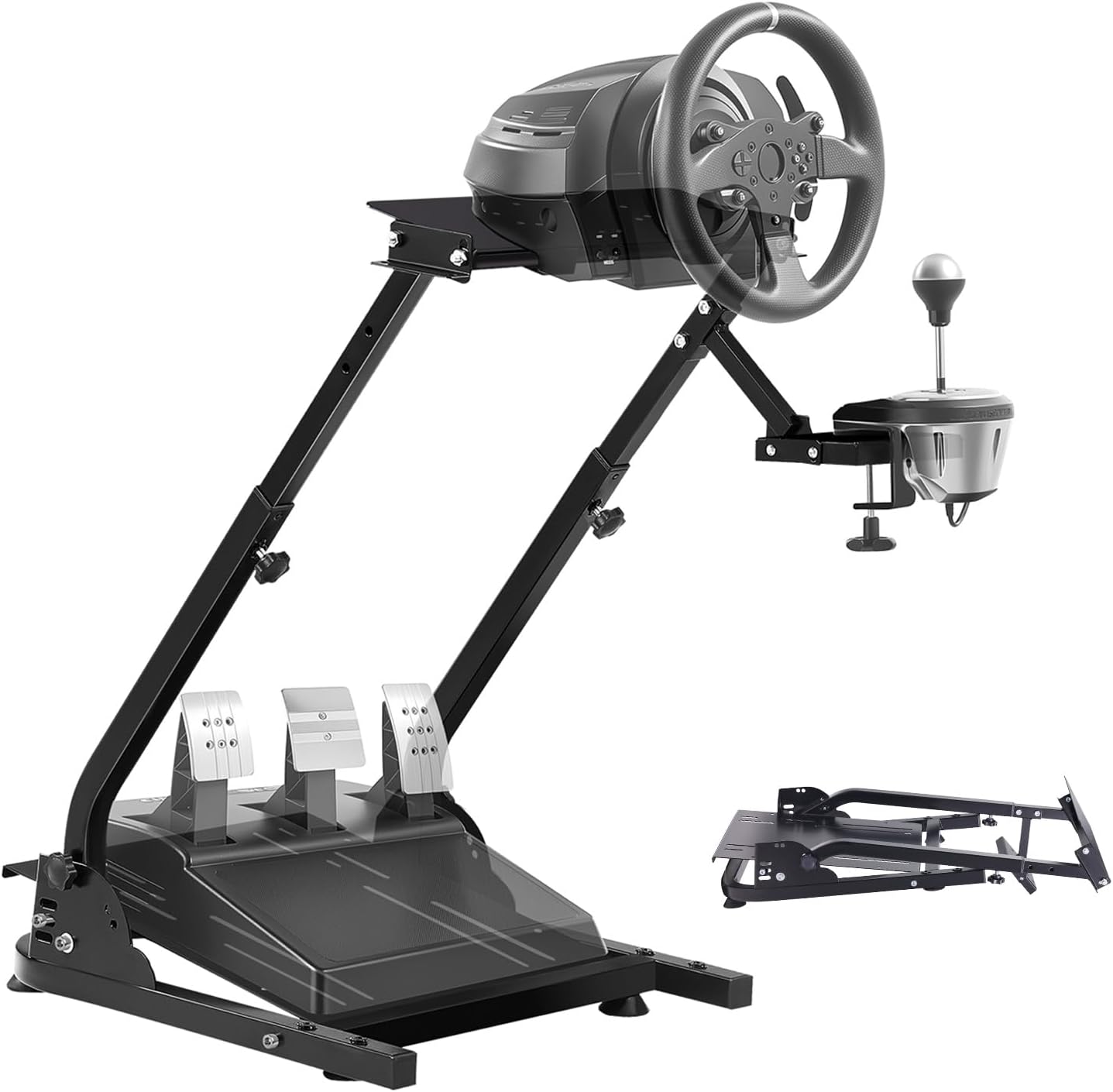 VEVOR G29 G920 Racing Steering Wheel Stand,fit for Logitech G27/G25/G29, Thrustmaster T80 T150 TX F430 Gaming Wheel Stand, Wheel Pedals NOT Included