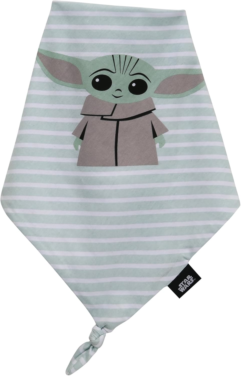 Lambs & Ivy Star Wars Mandalorian Grogu Cotton Jersey Security Blanket/Lovey