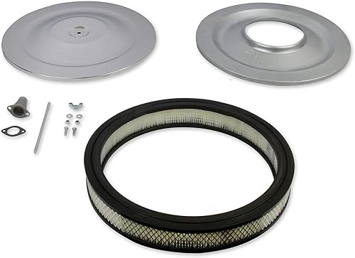 Miniatura 2 de Mr. Gasket Filtro de aire 1480 - 14 pulgadas de diámetro x 2-1/4 pulgadas de alto - Cromo