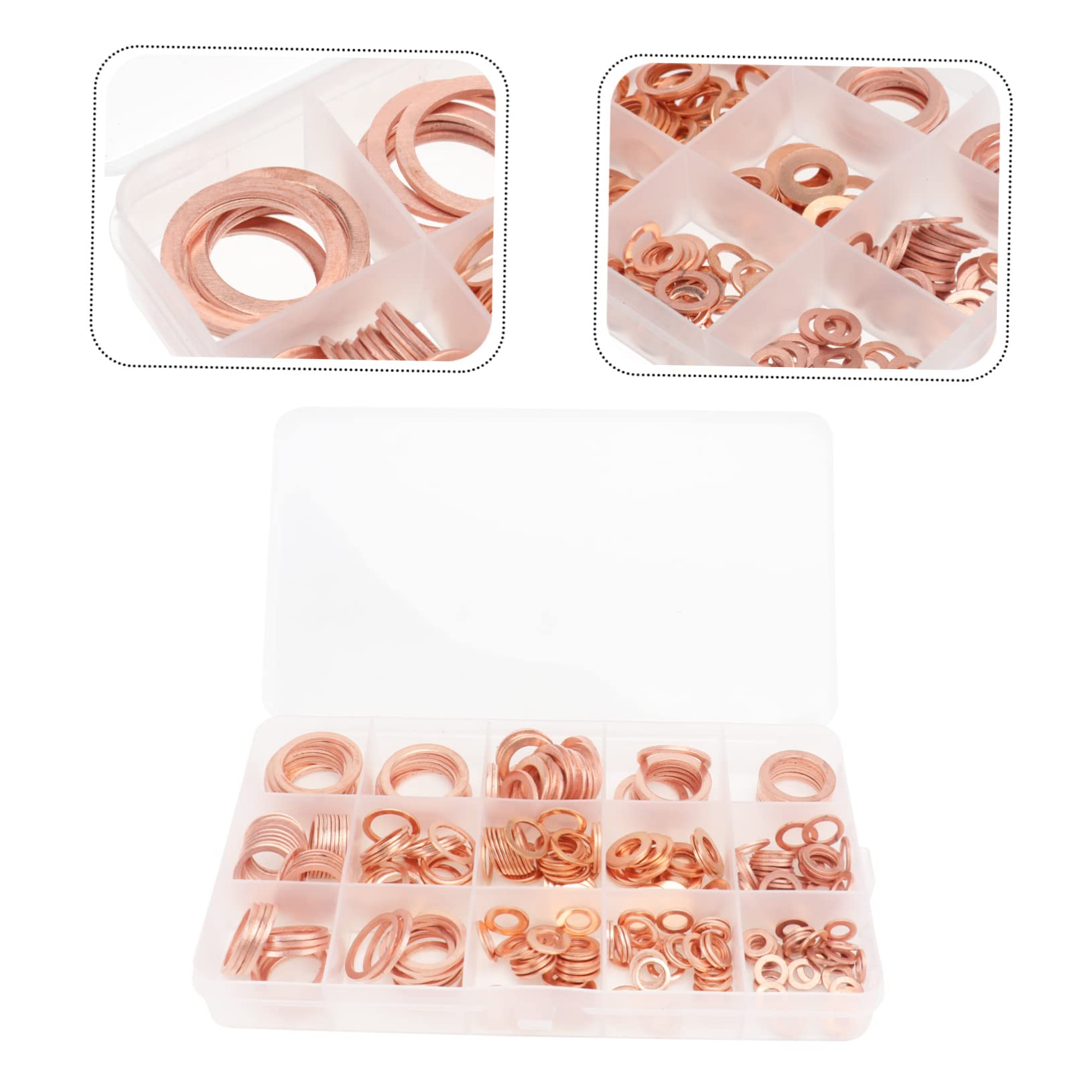 Rondelle Piatte in Rame M5 M8 M10 M14 M20 280 Pezzi