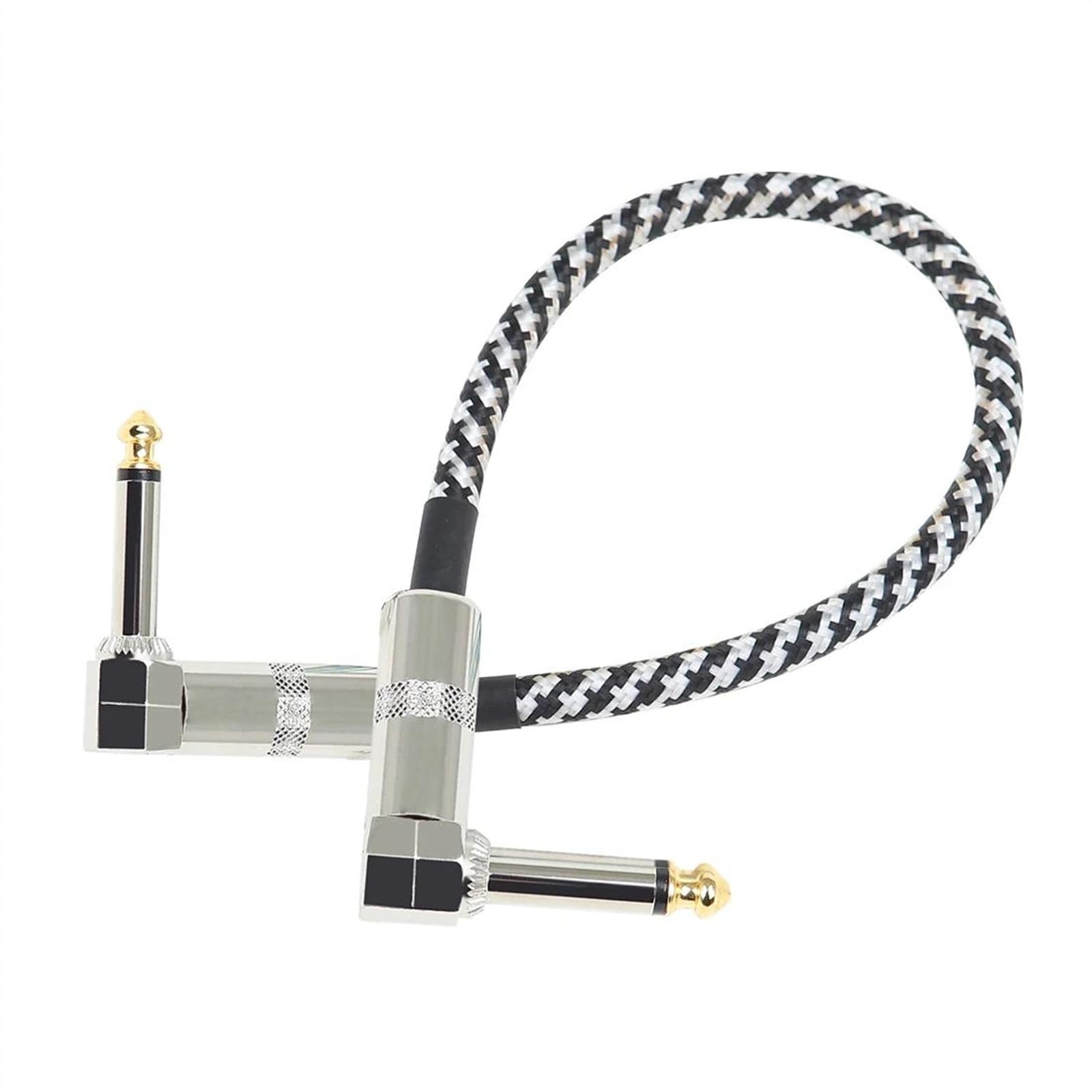 Accessori Per Cavi Per Amplificatori Musicali Per Chitarra Elettrica, Basso Cavi Audio Intrecciati In Nylon Da 6,5 ​​a 6,5 ​​Jack Cavo Audio per Strumento Chitarra