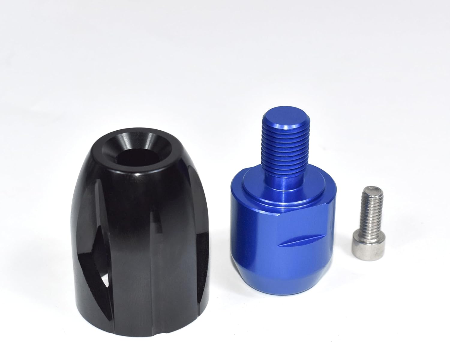 Solid Handlebar Bar Ends Cap Compatible with Suzuki GSX-8R GSX-8S 2023-2025/ GSX-R1000 GSXR1000R 2017-2025/ GSX-R1300 HAYABUSA 2021-2025, CNC Aluminum Alloy Made (Black)