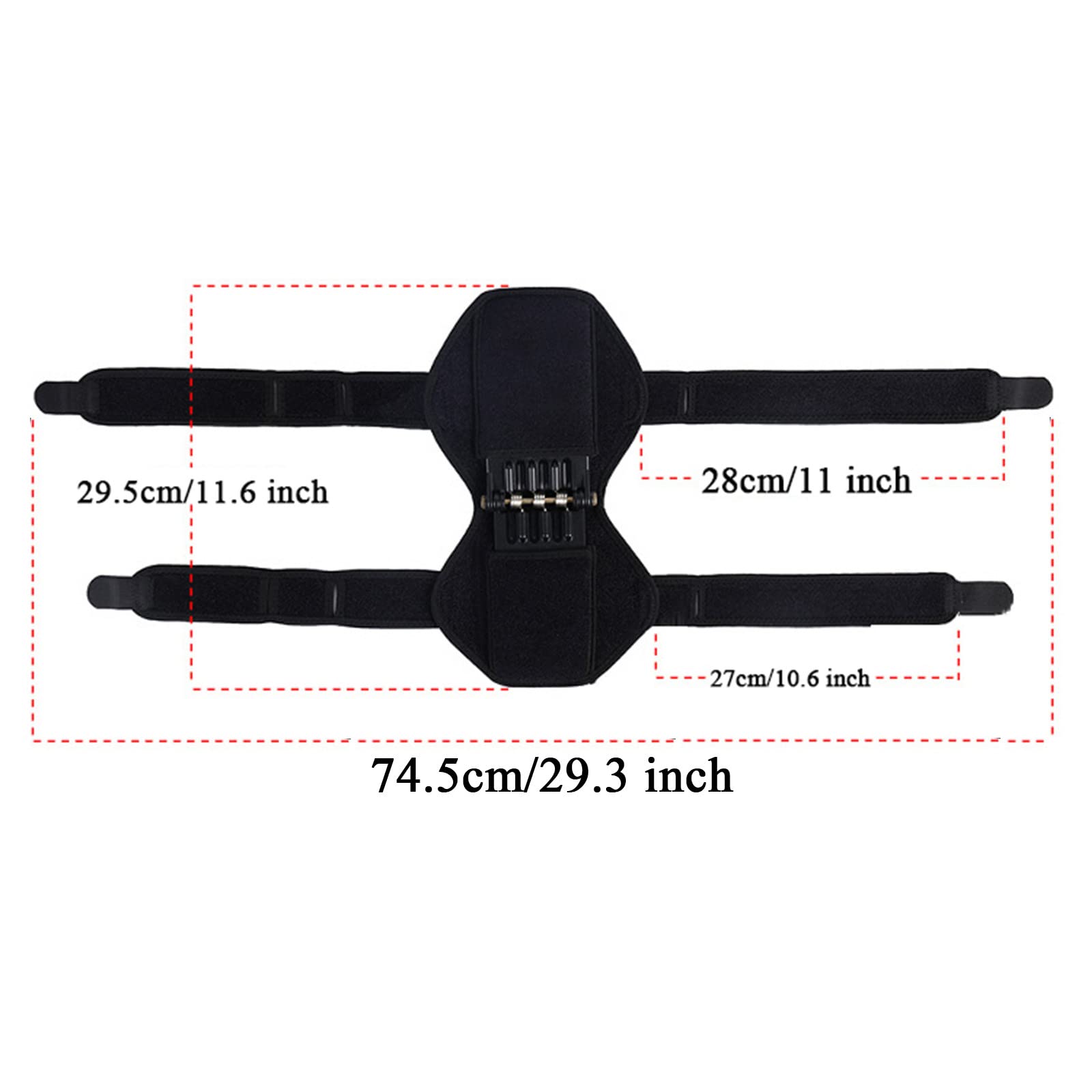 Ginocchiera 2 Pezzi con 3 Molle, Supporto articolare stabilizzatore per Ginocchio a Molla, tutore per Ginocchio Power Lift per Gambe deboli Old Cold Leg Sports Training Squato,Black