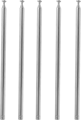 Miniatura 9 de 5 unids Antena telescópica M3 macho hilo 7 secciones AM FM Radio Antena universal para Radio TV Juguetes eléctricos Antena de repuesto telescópica