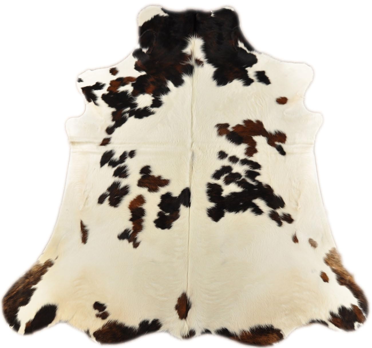 Kuhfelle Online & Nomad KUHFELL RINDERFELL DREIFARBIG BRAUN WEIß 210 x 190 cm Tricolor KUHFELL Teppich