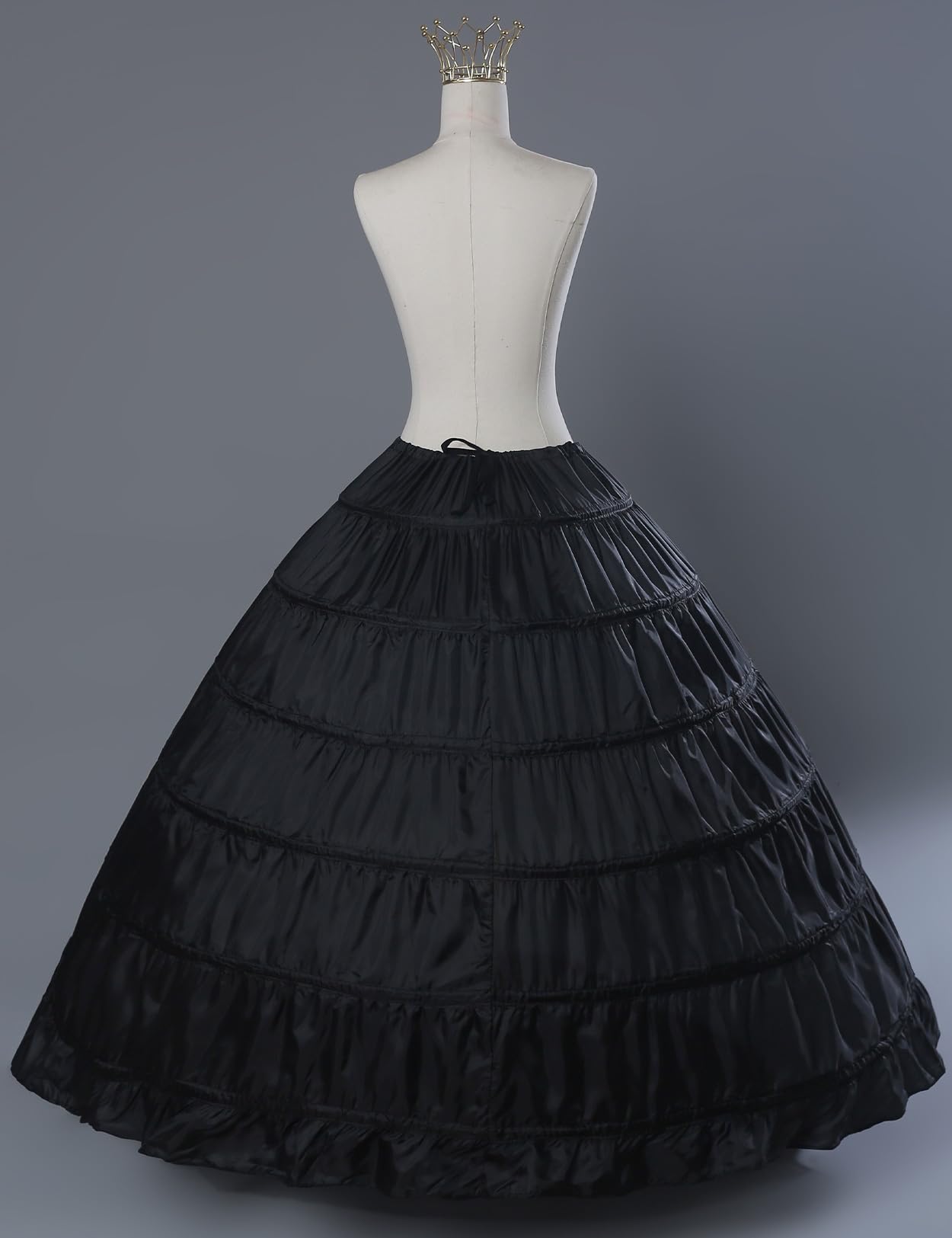 BEAUTELICATE Damen Reifrock Lange Petticoat Unterrock Ballkleid Brautkleid Prinzessin Crinoline 6 Reifen für Hochzeitskleid Brautkleid 9 Farben