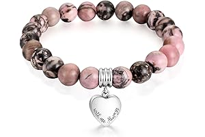 With Me Always Heart Cremation Memorial Urn Bracelet 316L Stainless Steel Urn...