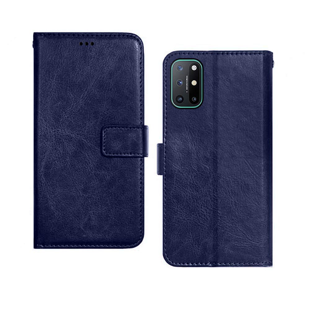 Pinaaki Enterprises OnePlus 8T Flip Case | Premium Leather Finish | with Card Pockets | Wallet Stand |Complete Protection Flip Cover for OnePlus 8T - Blue (B08RZG3KZV) Amazon Price History, Amazon Price Tracker