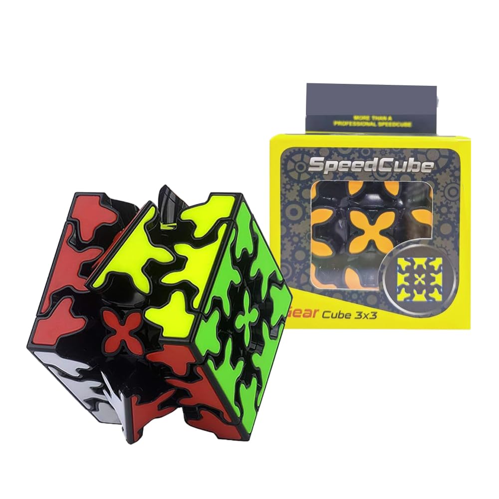 3D Gear Cube,Gear Puzzle,Multi-Colour,Magic Cube,Speed Cube,Toy Gifts for Boys and Girls Ages,Twist Brain Teasers Toy