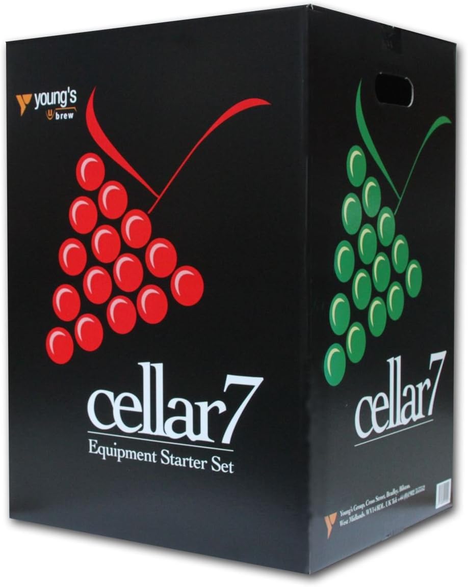 Youngs Cellar 7 Starter Kit 30 Bottle 25L Home brew Wine & Beer