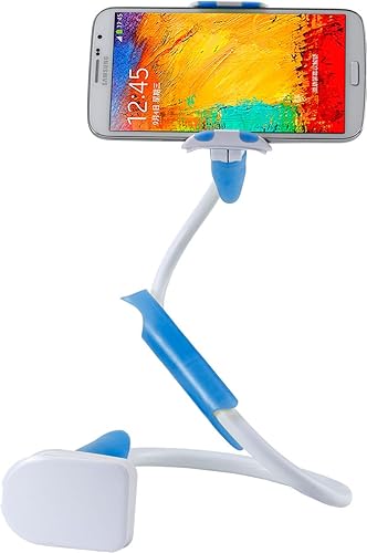 Miniatura 2 de PowerTRC Soporte para teléfono con cuello de cisne, abrazadera universal para montaje perezoso, soporte flexible de brazo largo para 3.5  6.7