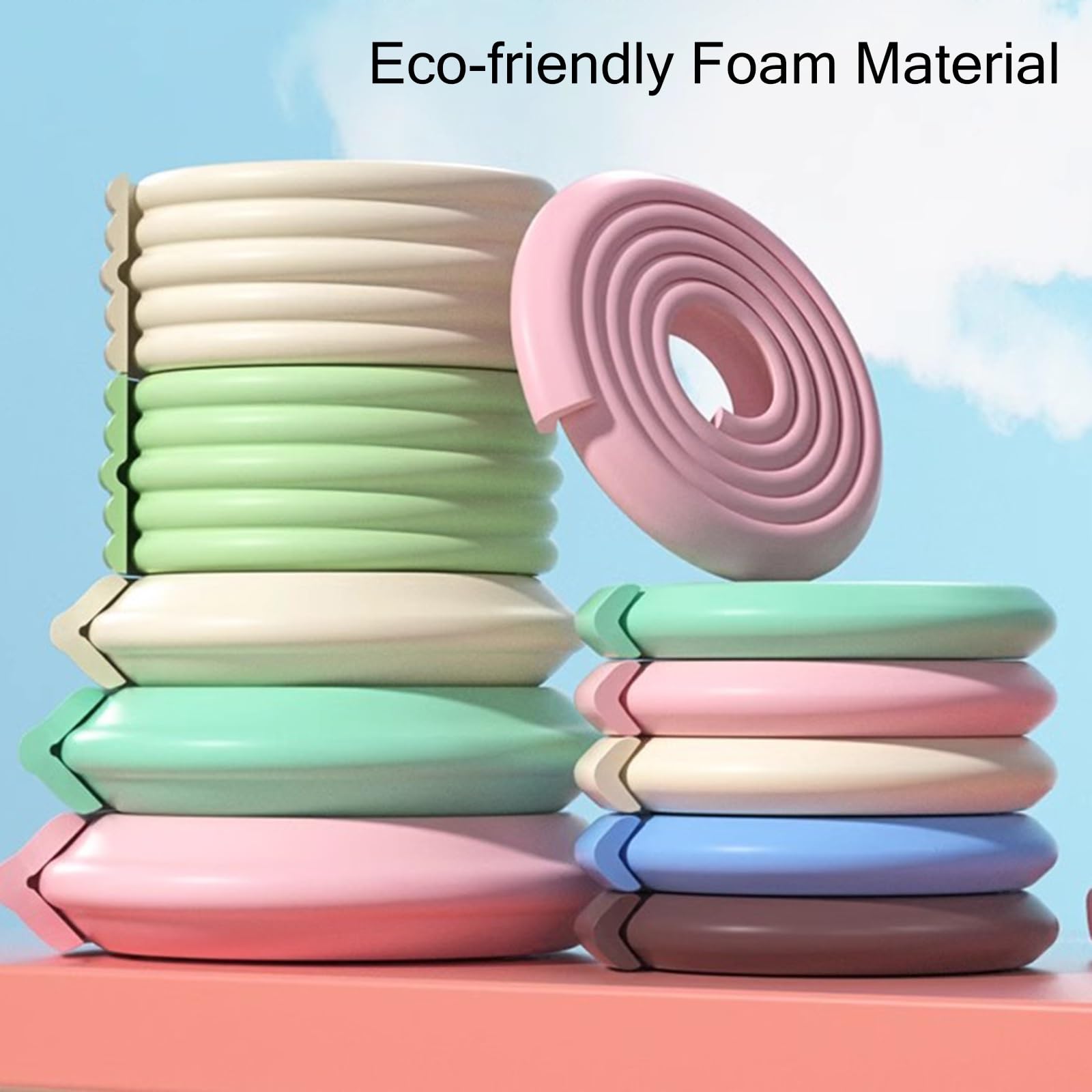 Protectores de bordes de mesa para bebés y niños, protector de esquina autoadhesivo para muebles, armarios, mesas, cajones, encimera, pasillo, sala de estar
