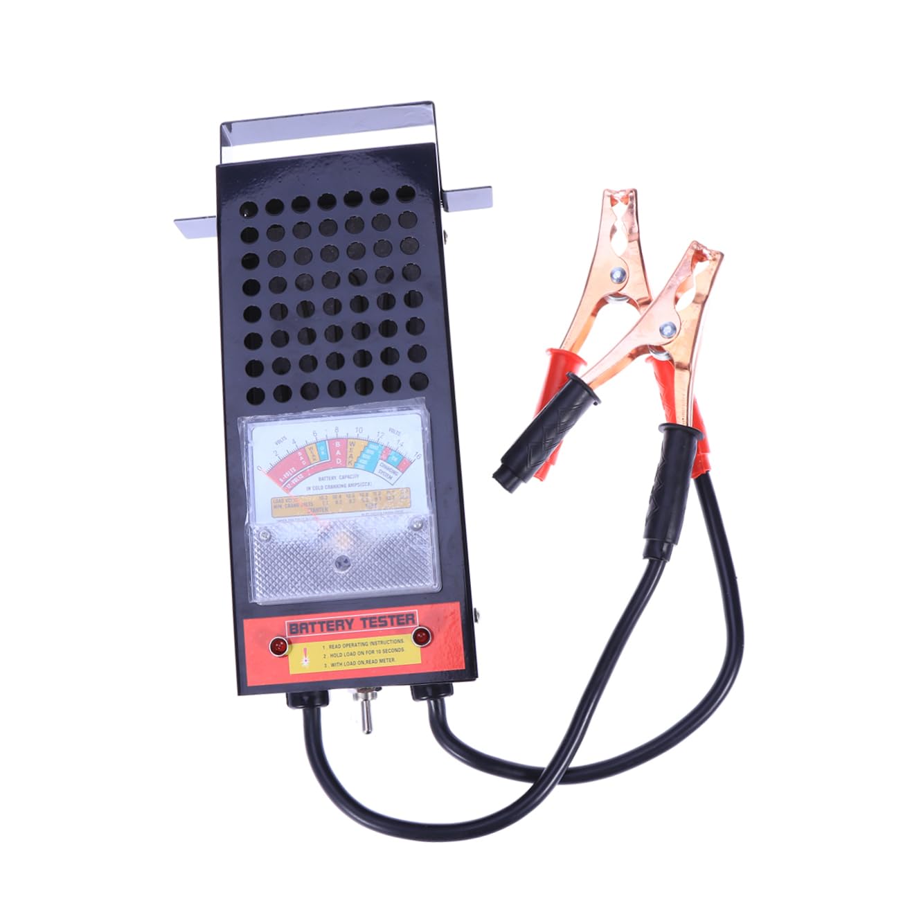 Comprobador de Batería 6-12v 100 Amperios de Acero Inoxidable