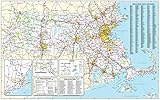 Gifts Delight Laminated 38x24 Poster: Road Map - Official Massachusetts Transportation Map - Traffic...