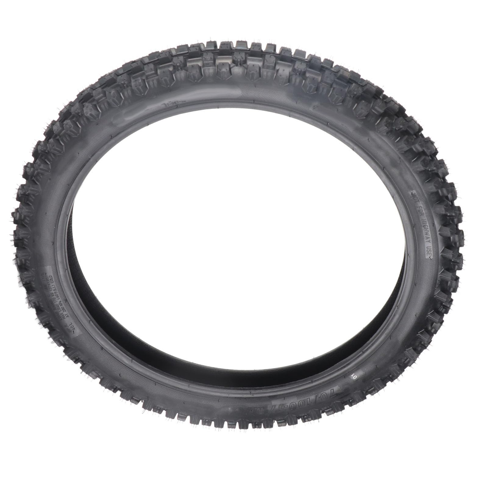 Dioche Kit de Cámara de Aire y Neumático de Goma de 70/100-17 Pulgadas para Bicicleta Pit Pro Trail y MX Enduro
