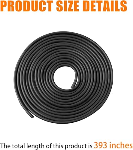 Miniatura 2 de AUCELI Protectores de borde de puerta de automóvil, 32 pies (32.8 ft), protector de puerta de automóvil, borde de puerta de automóvil, sello de PVC,