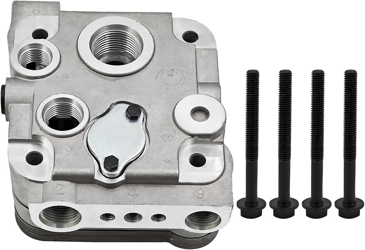 BA-921 Air Brake Compressor Cylinder Head Replacement for Caterpillar Engine C11/ C15/ C18 Replace# 223-3637 5012533 5011427 5012531 5012532 801463 304-9991 353-7137 385-0937