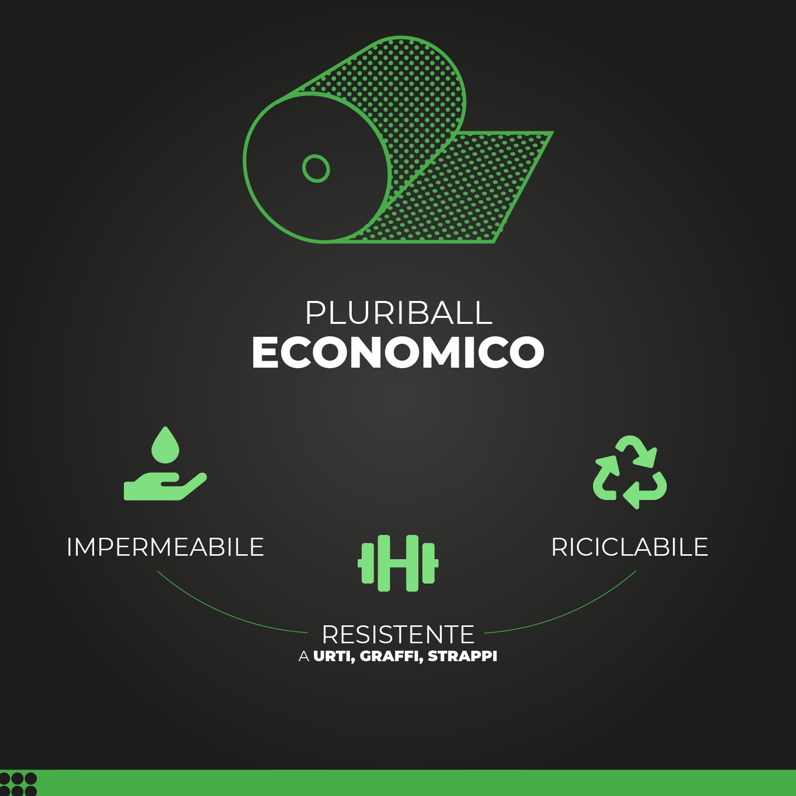 Rotolo Pluriball Imballaggio 30cm X 8m - Film A Bolle Per Protezione Oggetti - Foto 2