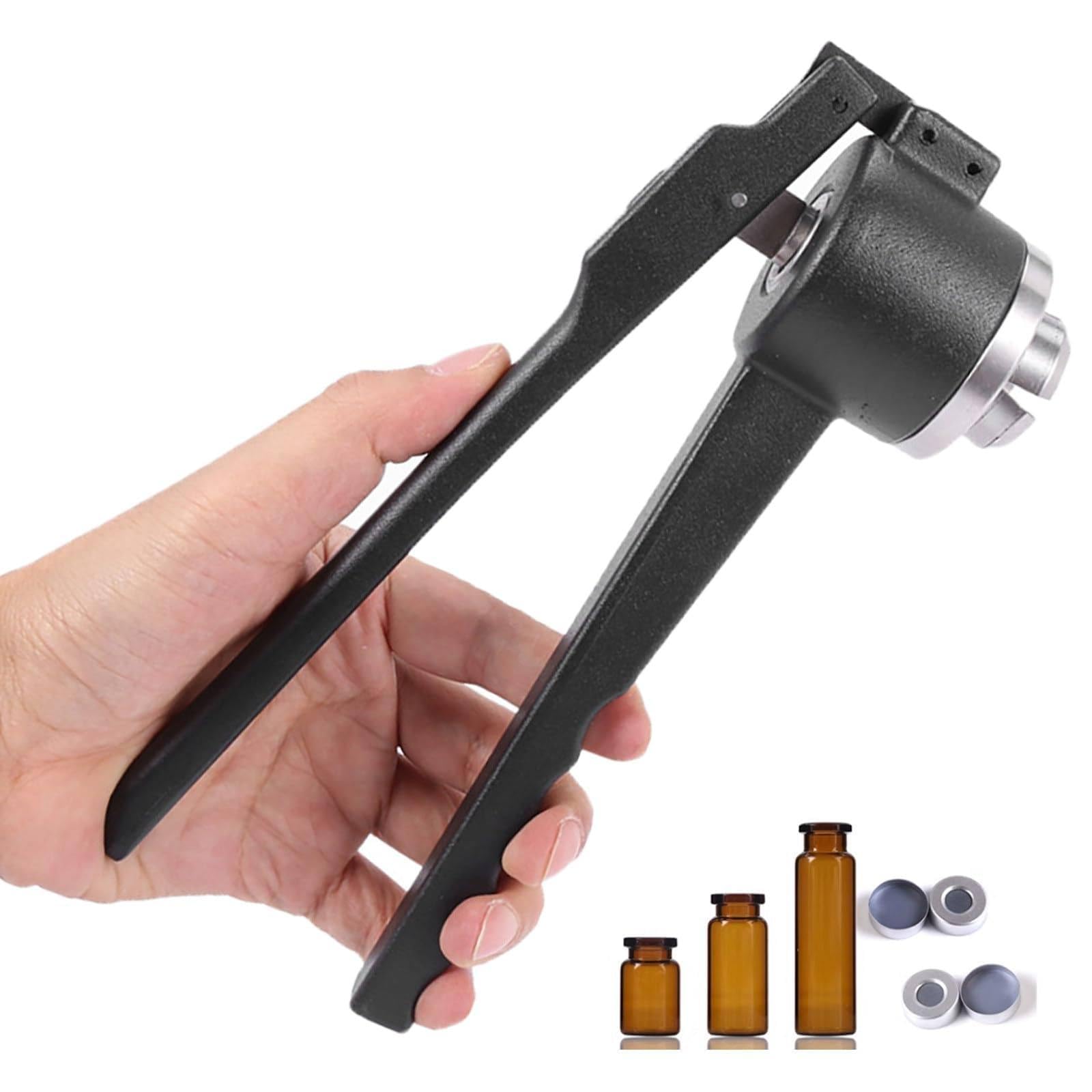 Sertisseuse de parfum manuelle pour flacons de 8 à 32 mm avec tête réglable