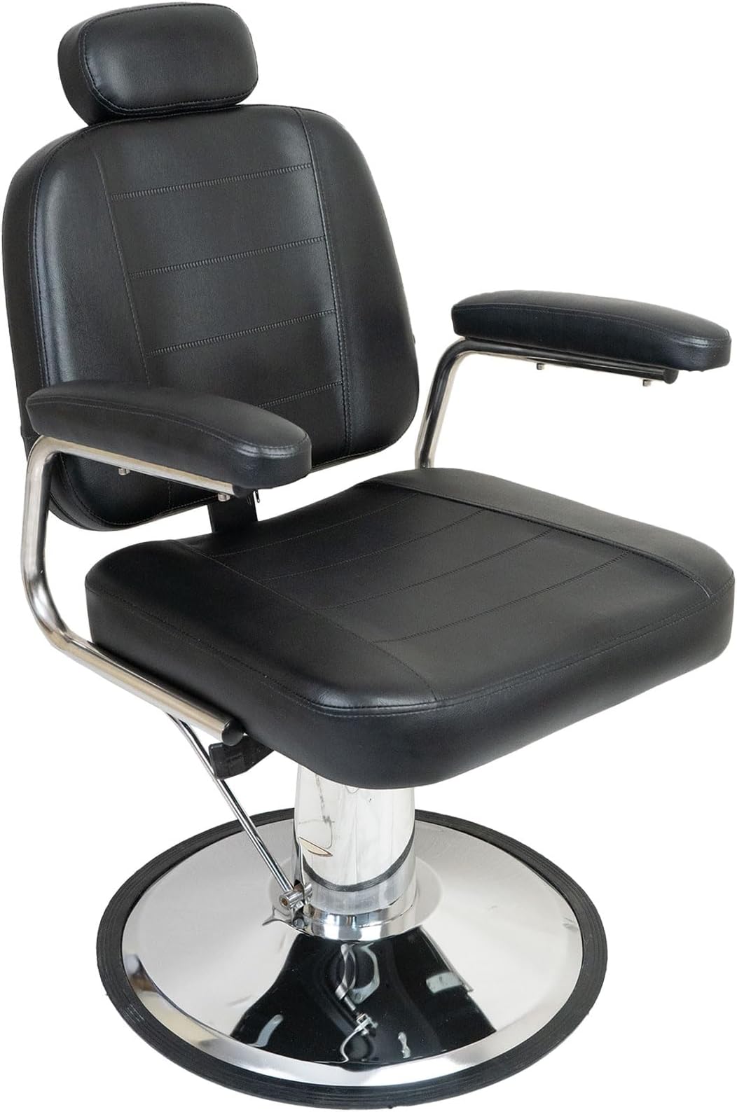Vintage Salon Chair, 360 Degrees Hydraulic Rolling Barber Chairs beauty salon chairs for Barbershop Hair Chair Spa Equipment (Black4)