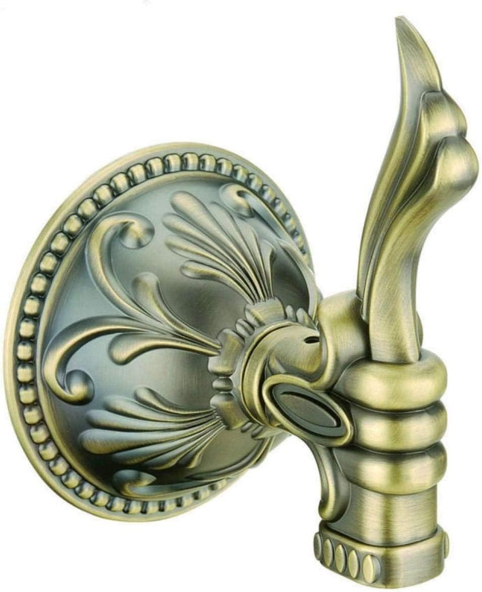 YATUOPNG Self Adhesive Hooks-Robe Hooks Antique Robe Wall Mounted Brass Bronze Hook Clothes Coat
