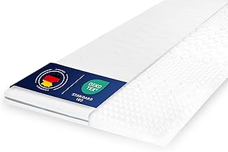 OnlyDreams – 6 cm mattress topper 80 x 200 cm | ergonomic 7-zone cold foam | hardness H2 & H3 | non-slip | memory effect | optimal lying comfort | breathable, washable cover | Oeko-Tex®