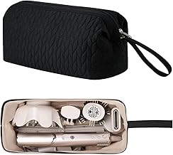 Travel Storage Bag for Hair Dryer, Airwrap Shark Flexstyle Travel Case, Portable Hair Tools Storage Case for Hair Dryer, Hair Curler Accessories Protection Organizer (Black)