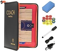 Vista 5 de Tabla de entrenamiento de baloncesto Tácticas de estrategia Portapapeles con silbato de árbitro de entrenador