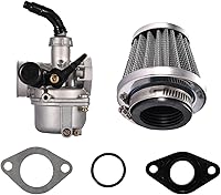Vista 1 de Motorcycle Air Filters, 48mm Motorcycle Clamp on Air Intake Filter Set, Dirt Air Filter for 49CC-125CC Engine Model, Carburetor Air Filter for