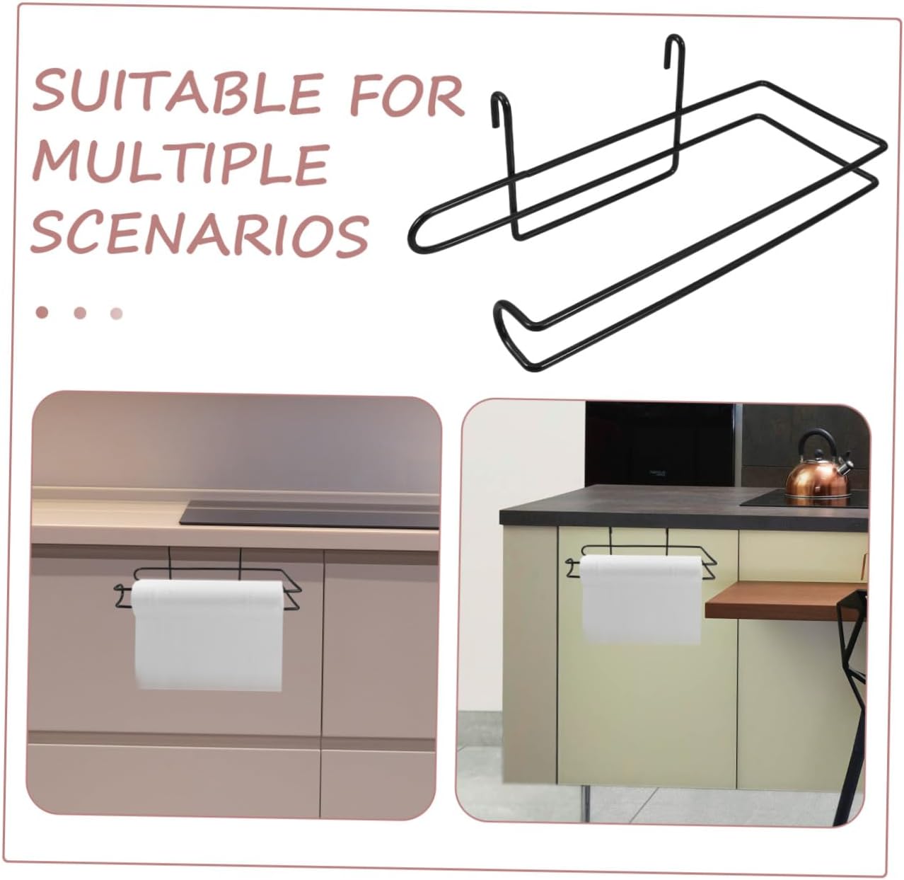 Ciieeo Shelf Industrial Paper Towel Holder for Rv Kitchen Towel Rack Over Door Holder