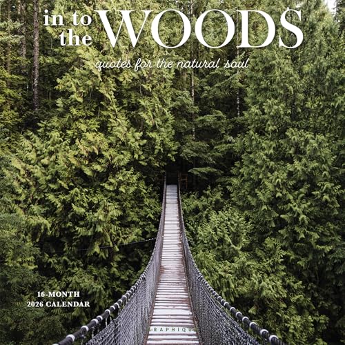 Graphique 2026 Into the Woods Wall Calendar | 12” x 12” | Thick Paper | Home & Office Organizer | Large Monthly Grid | 3 Languages & Marked Holidays | 4 Month Preview Page for 2027