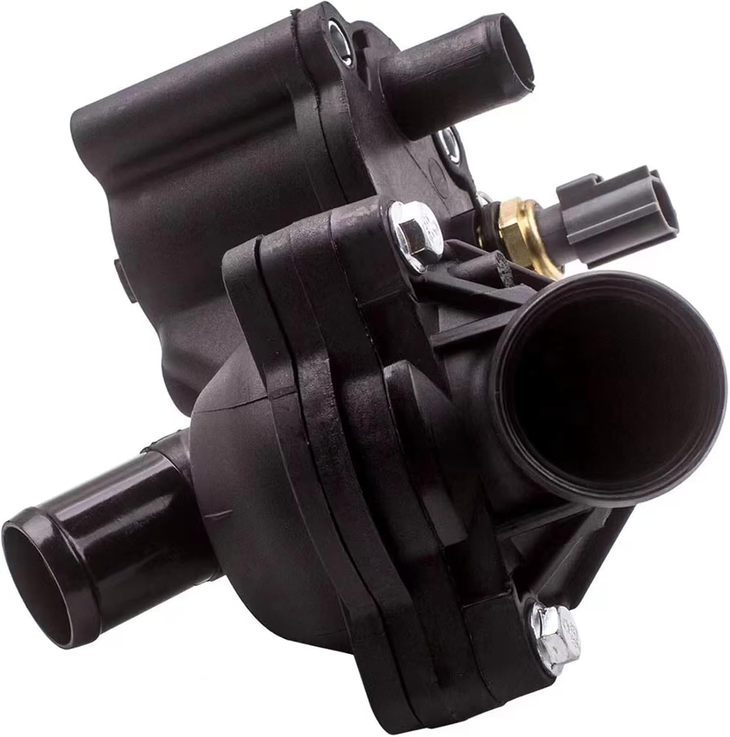 Thermostat Engine Coolant Replacement, Car Engine Thermostats, for Mazda B4000 4.0L V6 2001 1pc Car Thermostat Housing with 2 Sensors 2L2Z8592BA,2L5E9K478BA