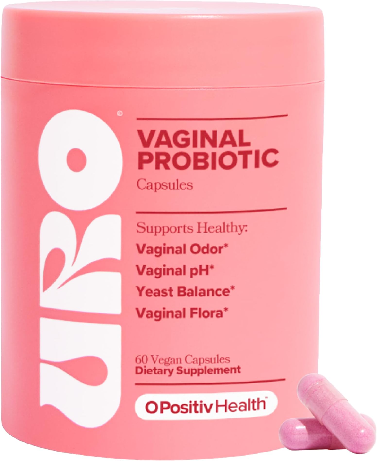 Uro Vaginal Probiotics For Women Ph Balance With Prebiotics & Lactobacillus Probiotic Blend - Women'S Health Supplement Promote Healthy Odor Flora, 30 Servings (Pack Of 1)